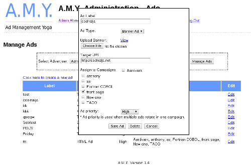 A.M.Y. Screenshot
