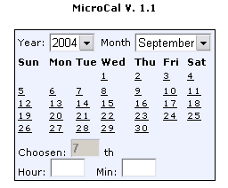 Screenshot for Microcal 1.1