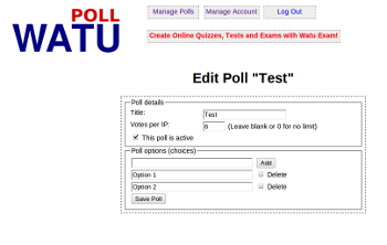 FREE Watu Ajax Poll FREE Watu Ajax Poll